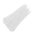 6 Inch White Zip Ties, 100 PCS Cable Zip Ties, 18 Lbs- Heavy Duty Tensile Strength, UV Resistant Strong Nylon Cable Ties, Self-Locking 6" Tie Wraps, Ideal for object bundling and fastening 6" White