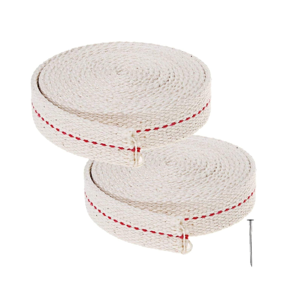 2 Rolls Cotton Oil Lamp Wick, Lantern Wick Oil Latern for Kerosene Burner Lighting & Paraffin Oil Wick,White Replacement Wick for Oil Lamps Oil Burners