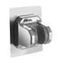 Shower Head Holder Strong Adhesive, No Drilling Wall Mount Adjustable Handheld Showerhead Bracket for RV Bathroom Shower, Fix Firmly and Use Conveniently (Silver) 3.93x2.95 3.93" x 2.95" Silver