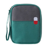 Portable Mini First Aid Bag Empty, Small Size Travel Medicine Pouch Double Zippers Handy Pills Pocket for Travel Home (Grey) 4.33x5.51x0.79 4.33" x 5.51" x 0.79" Green