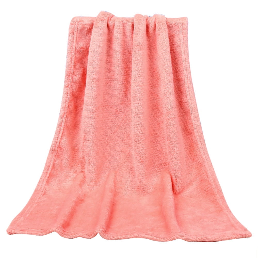 50X70CM Fashion Solid Flannel Blanket - Soft Warm Coral Plaid Throw for Kids | Cozy Small Blanket for Couch, Bed & Home | Lightweight Solid Color Fleece Blanket with Plaid Pattern(Watermelon Red) Beige