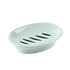 Oval Plastic Soap Dish - Double Compartment Drain Tray| Bathroom & Kitchen Soap Holder for Face & Body Soap | Oval Shaped Soap Dish for Countertop & Shower Use(Pink) Light Green