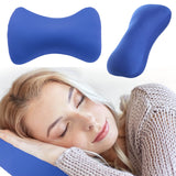 38cm×20cm Bone-Shaped Office Nap Pillow - Soft Foam Headrest for Travel, Plane, Car, Sofa & Bed | Portable Backrest Pillow with Soft Fabric for Comfortable Lunch Break Naps Office & Home(red) blue