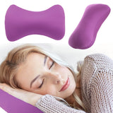 38cm×20cm Bone-Shaped Office Nap Pillow - Soft Foam Headrest for Travel, Plane, Car, Sofa & Bed | Portable Backrest Pillow with Soft Fabric for Comfortable Lunch Break Naps Office & Home(red) purple