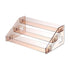 3-Tier Acrylic Riser Shelf, Clear Perfume and Skincare Organizer, Sturdy Display Stand for Countertop, High-Capacity Nail Polish and Essential Oil Bottle Organizer and Storage Holder Clear