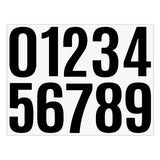 4 Inch Multicolor Vinyl Number Stickers - Self-Adhesive Decals for Mailbox, Car & Home,Large Digit Labels,Weatherproof Number Signs Number Labels For Car Home Multicolor(Blue) BK2