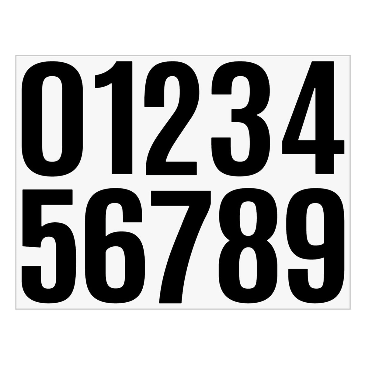4 Inch Multicolor Vinyl Number Stickers - Self-Adhesive Decals for Mailbox, Car & Home,Large Digit Labels,Weatherproof Number Signs Number Labels For Car Home Multicolor(Blue) BK2