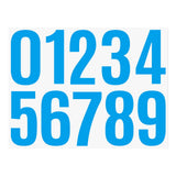 4 Inch Multicolor Vinyl Number Stickers - Self-Adhesive Decals for Mailbox, Car & Home,Large Digit Labels,Weatherproof Number Signs Number Labels For Car Home Multicolor(Blue) Blue