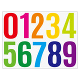 4 Inch Multicolor Vinyl Number Stickers - Self-Adhesive Decals for Mailbox, Car & Home,Large Digit Labels,Weatherproof Number Signs Number Labels For Car Home Multicolor(Blue) Camouflage