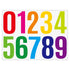 4 Inch Multicolor Vinyl Number Stickers - Self-Adhesive Decals for Mailbox, Car & Home,Large Digit Labels,Weatherproof Number Signs Number Labels For Car Home Multicolor(Blue) Camouflage