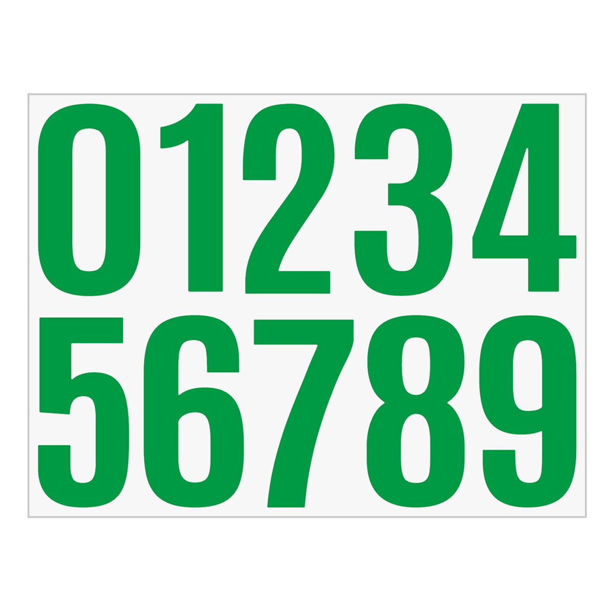 4 Inch Multicolor Vinyl Number Stickers - Self-Adhesive Decals for Mailbox, Car & Home,Large Digit Labels,Weatherproof Number Signs Number Labels For Car Home Multicolor(Blue) Green