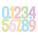 4 Inch Multicolor Vinyl Number Stickers - Self-Adhesive Decals for Mailbox, Car & Home,Large Digit Labels,Weatherproof Number Signs Number Labels For Car Home Multicolor(Blue) Rose Gold