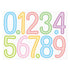 4 Inch Multicolor Vinyl Number Stickers - Self-Adhesive Decals for Mailbox, Car & Home,Large Digit Labels,Weatherproof Number Signs Number Labels For Car Home Multicolor(Blue) Rose Gold