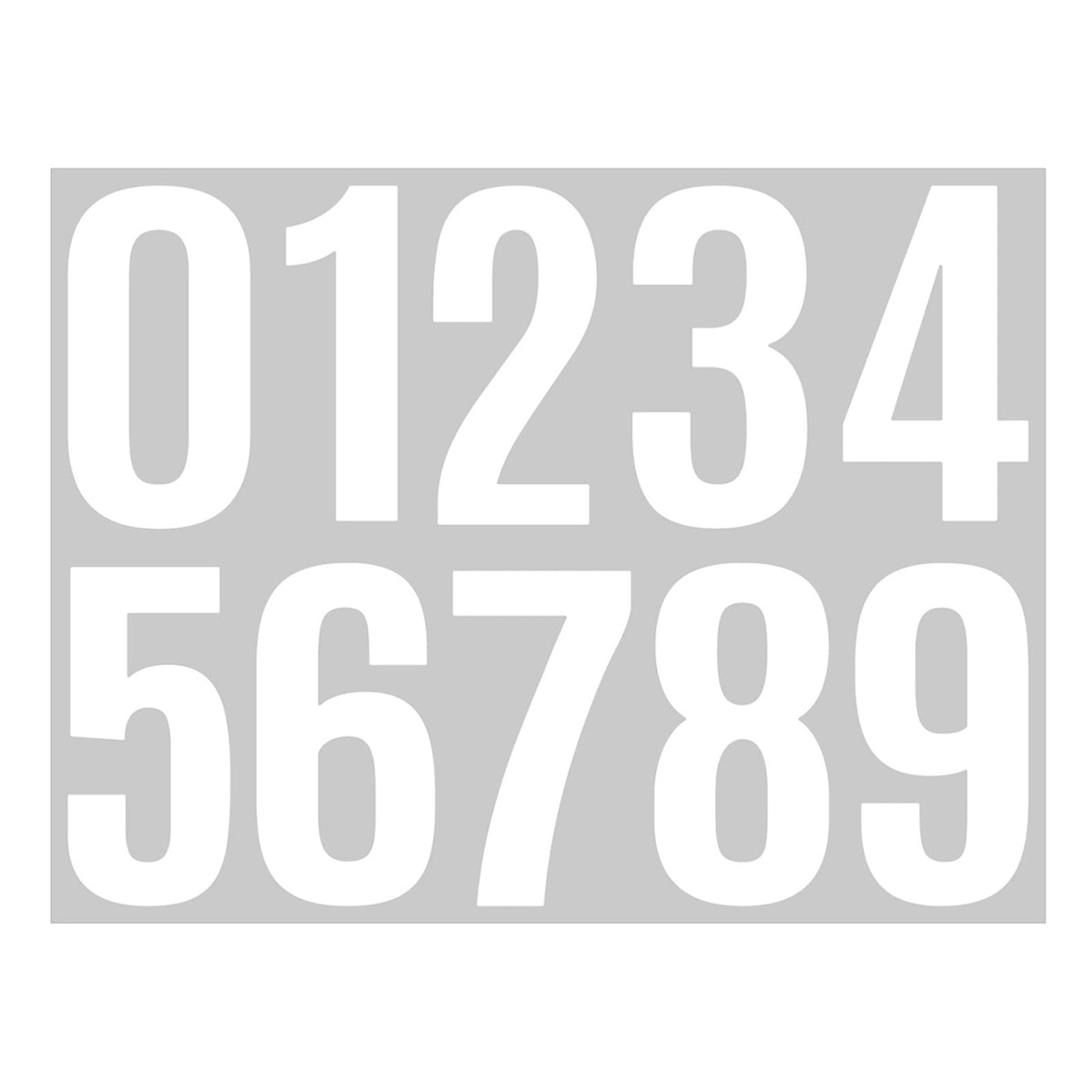 4 Inch Multicolor Vinyl Number Stickers - Self-Adhesive Decals for Mailbox, Car & Home,Large Digit Labels,Weatherproof Number Signs Number Labels For Car Home Multicolor(Blue) WH2