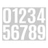 4 Inch Multicolor Vinyl Number Stickers - Self-Adhesive Decals for Mailbox, Car & Home,Large Digit Labels,Weatherproof Number Signs Number Labels For Car Home Multicolor(Blue) WH2
