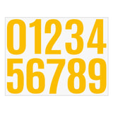 4 Inch Multicolor Vinyl Number Stickers - Self-Adhesive Decals for Mailbox, Car & Home,Large Digit Labels,Weatherproof Number Signs Number Labels For Car Home Multicolor(Blue) Yellow