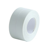 Kitchen & Bathroom Mildew-Proof Caulk Tape,PE Self-Adhesive Waterproof Sealing Strip for Bathtub, Shower & Toilet,Waterproof Caulk Strip, Bathroom Caulk Tape, Kitchen Sealing Tape(Grey) White