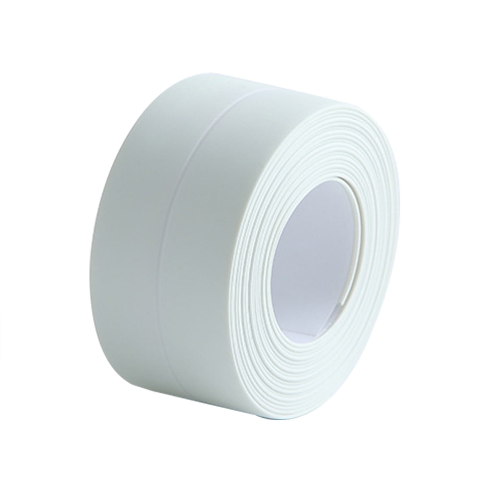 Kitchen & Bathroom Mildew-Proof Caulk Tape,PE Self-Adhesive Waterproof Sealing Strip for Bathtub, Shower & Toilet,Waterproof Caulk Strip, Bathroom Caulk Tape, Kitchen Sealing Tape(Grey) White