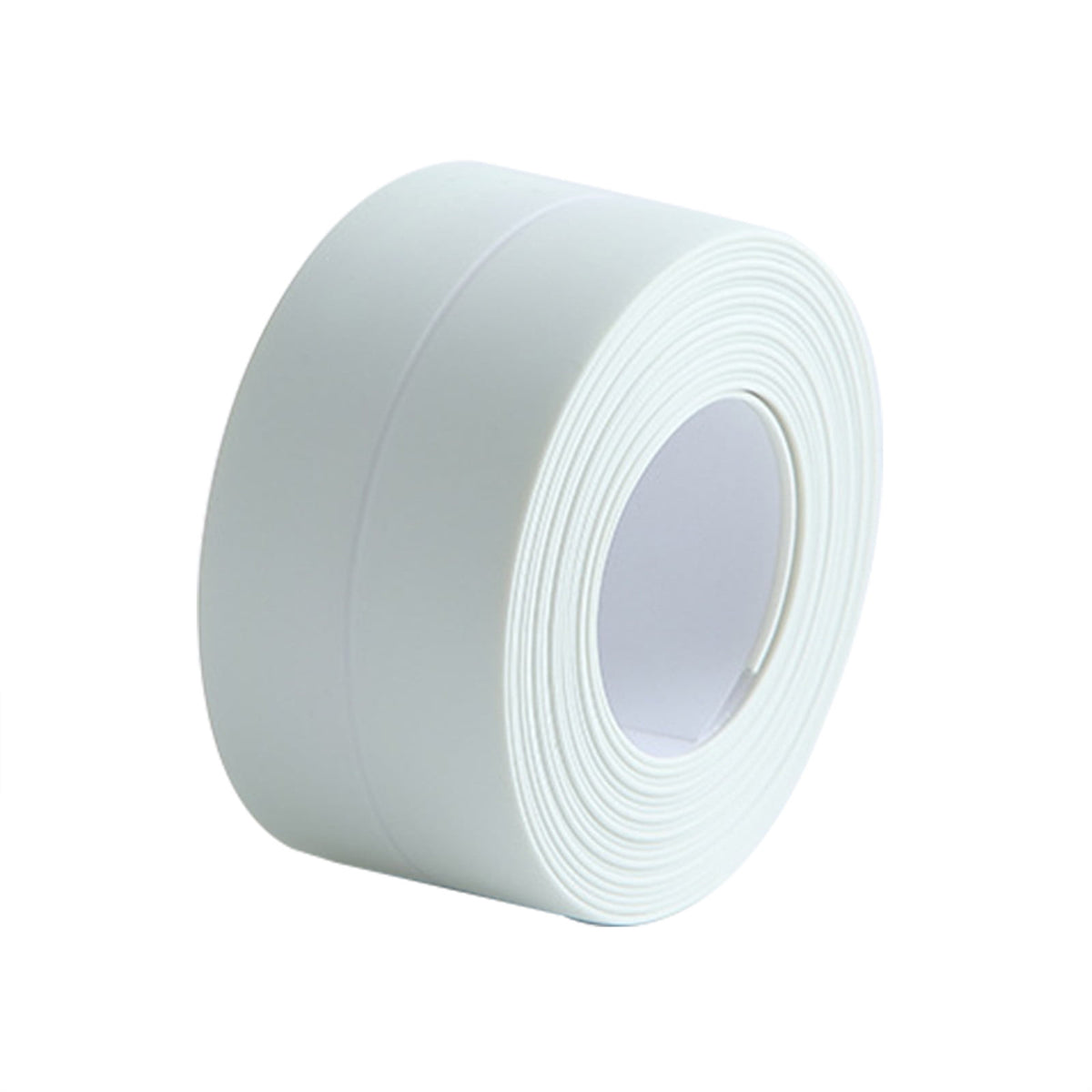 Kitchen & Bathroom Mildew-Proof Caulk Tape,PE Self-Adhesive Waterproof Sealing Strip for Bathtub, Shower & Toilet,Waterproof Caulk Strip, Bathroom Caulk Tape, Kitchen Sealing Tape(Grey) White