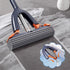 Sponge Mop with Roller Wringer Self Squeezing Floor Cleaner No Hand Contact Thickened Rubber Head for Tile Hardwood (37cm)