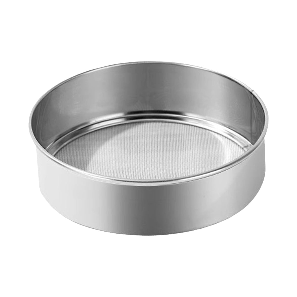 Stainless Steel Flour Sieve Filter - Ultra Fine Baking Mesh Sifter for Powder, Cocoa - Ergonomic Handle, Easy Clean, Kitchen Tool, 200 Mesh