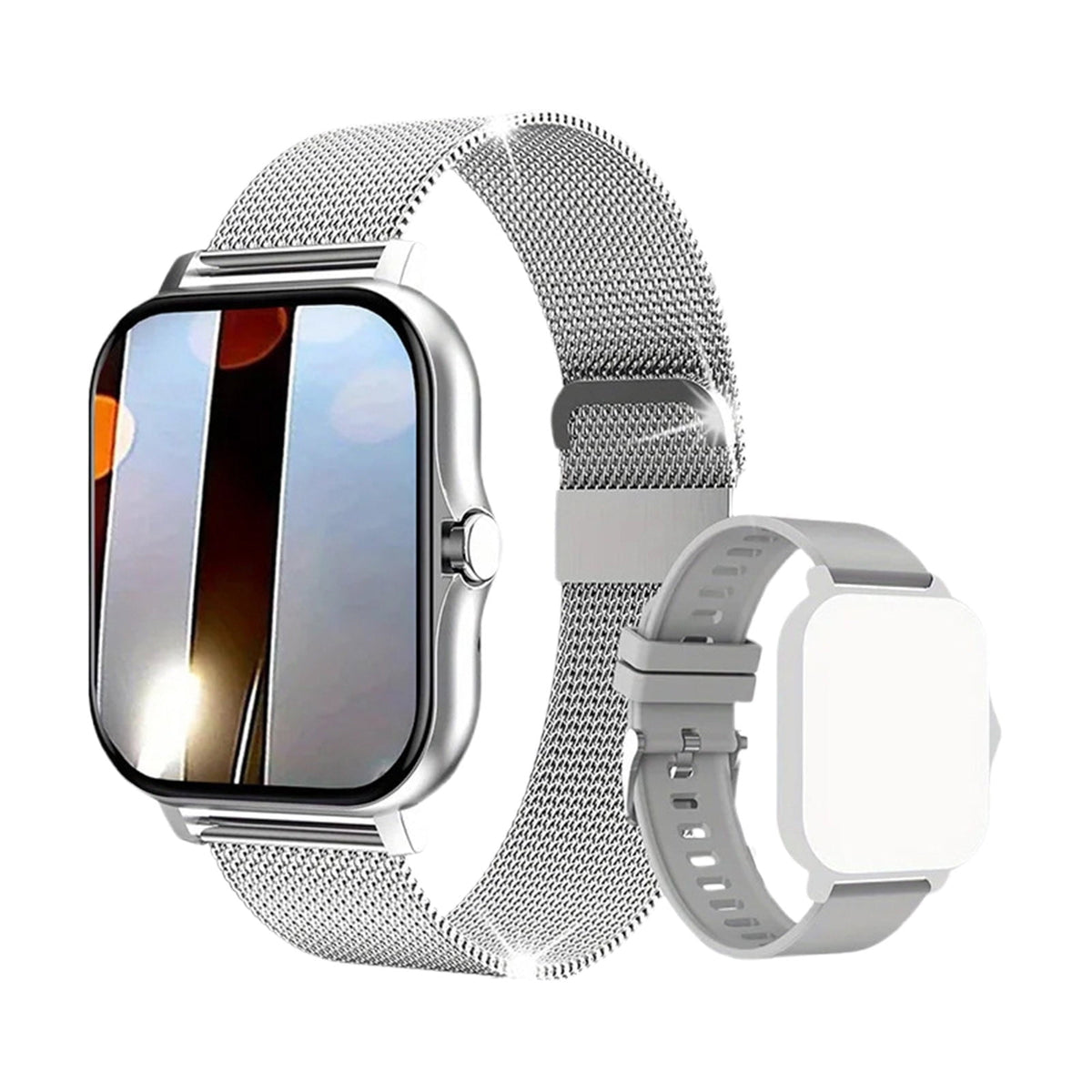 Smart Watch for Android and iPhone,Full Touch Screen with Call Function, Fitness Tracker for Music and Sleep Monitoring, IP67 Waterproof Smartwatch Compatible Unisex Design C