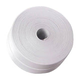 White Caulk Tape Waterproof Self Adhesive, 1.2" x 10.5 ft Toilet Caulk Sealant Tape, Bathtub Caulk Sealing Strip Tape for Kitchen Countertop, Bathroom, Floor Wall Edge Protector(White) White