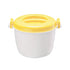 Microwave Rice Cooker, Microwavable Food Container, Convenient Cooker for Microwave, Plastic Micro Steamer Multifunctional Cookware for Rice, Pasta, Vegetables, Soups and More, 8.27x5.51 9.06" x 6.1" Yellow