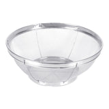Fine Mesh Strainer for Kitchen, Heavy Duty Stainless Steel Colander Bowl for Pasta, Rice, Fruit, Metal Net Baskets with Resting Base, Strain, Drain, Rinse, 7x3.14 7" x 3.14" Silver