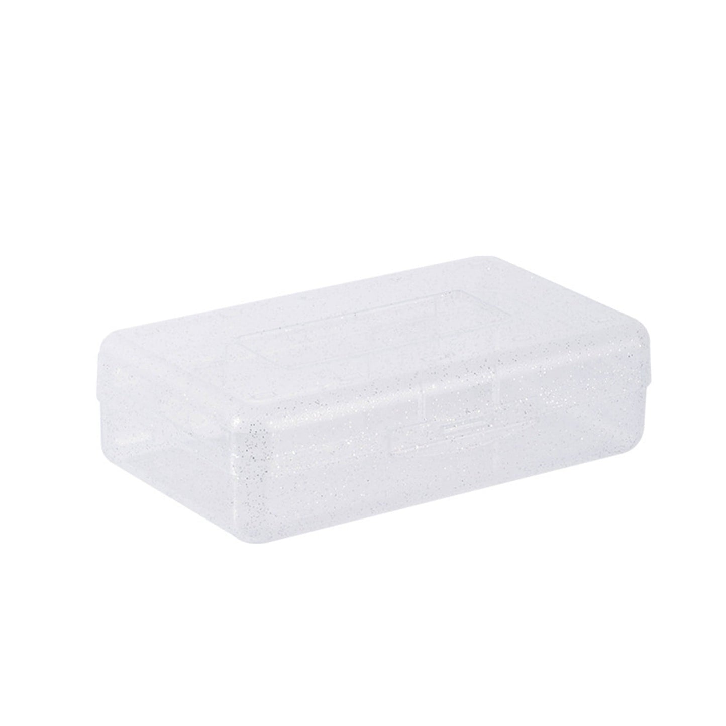1Pc Large Capacity Clear Pencil Case,Clear Pencil Box Plastic Storage Containers with Latching Lids Stackable Office Supplies Organizer for Gel Pens Erasers Crafts Markers Crayon,8x4.8x2.1in(Clear) Clear