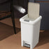 Step On Trash Can with Lid 8L Kitchen Bathroom Waste Bin Foot Pedal Stainless Steel Touchless Garbage Bin Odor Control (30x24x18cm), Up to 60% OFF