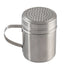 Metal Salt Pepper Dredge Shakers With Handle, Heavy Duty Stainless Steel Seasonings Spice Shakers, Ideal For Salt, Spice, Sugar, Flour, 10 Oz, 3.94x2.76x3.82 3.94" x 2.76" x 3.82" Silver