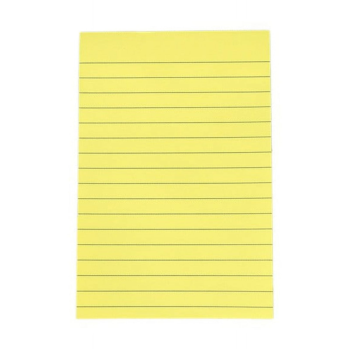 Pack of 8 pastel colored lined sticky notes, 4x6 inches, 50 sheets per pad.