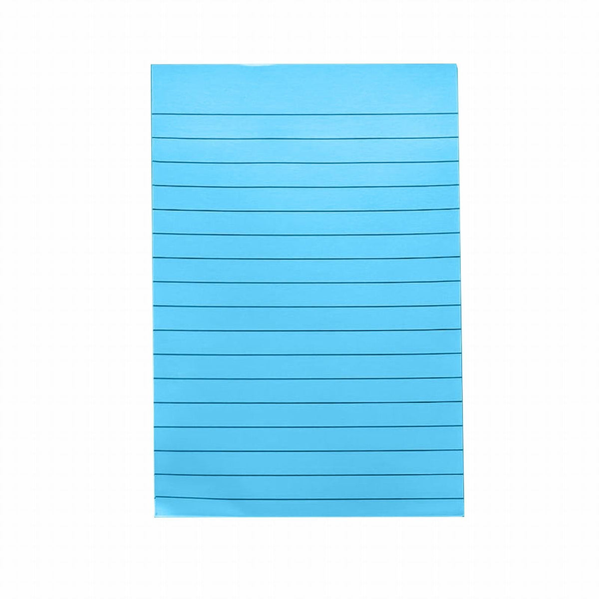 Eight pastel colored lined sticky notes, 4x6 inches, 50 sheets per pad.