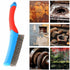 Wire Brushes for Rust Removal, Heavy Duty Stainless Steel Wire Metal Brush for Cleaning Concrete, Paint Remover for Concrete & Grill Rust Remover with Ergonomic Handle, 6.3Inches 6.3" Blue