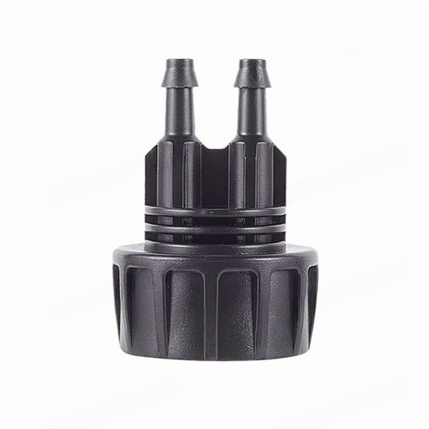 Drip Irrigation Hose Adapters, 1/4 Inch Drip Irrigation Tubing x 3/4 FHT Heavy Duty Swivel Garden Faucet Connectors with Lock Barbed for Drip Irrigation System, 1 Pcs, 1.81x1.33 1.85" x 1.33" Black2