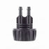 Drip Irrigation Hose Adapters, 1/4 Inch Drip Irrigation Tubing x 3/4 FHT Heavy Duty Swivel Garden Faucet Connectors with Lock Barbed for Drip Irrigation System, 1 Pcs, 1.81x1.33 1.85" x 1.33" Black2