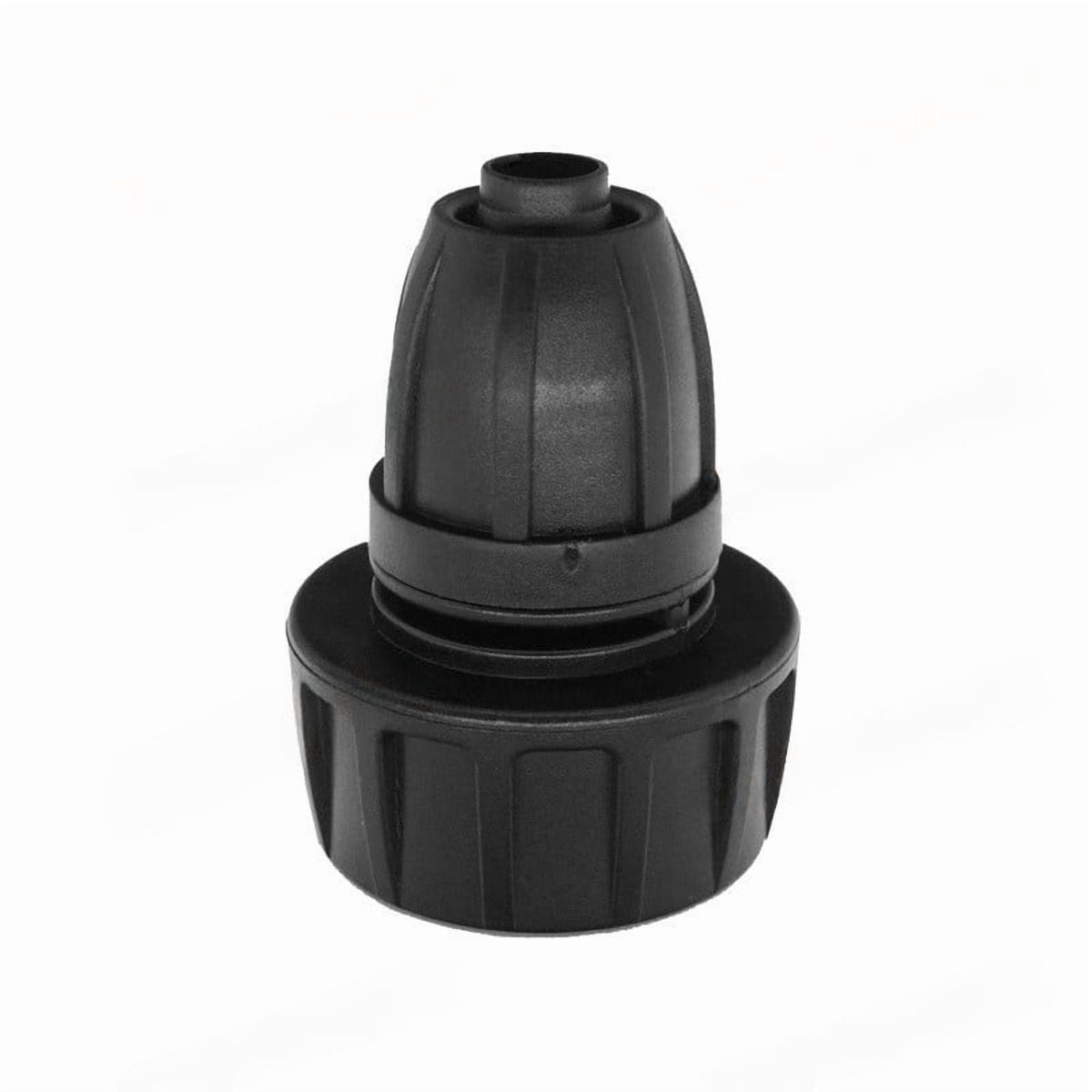 Drip Irrigation Hose Adapters, 1/4 Inch Drip Irrigation Tubing x 3/4 FHT Heavy Duty Swivel Garden Faucet Connectors with Lock Barbed for Drip Irrigation System, 1 Pcs, 1.81x1.33 1.81" x 1.33" Black3