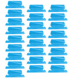 25Pieces 3 Inch Hanging File Folder Tabs and Inserts Large Clear Plastic Hanging Folder Tabs for Quick Identification,For Filing Cabinet Folders Labels Back to Supplies, 6 Colors (Yellow) Blue