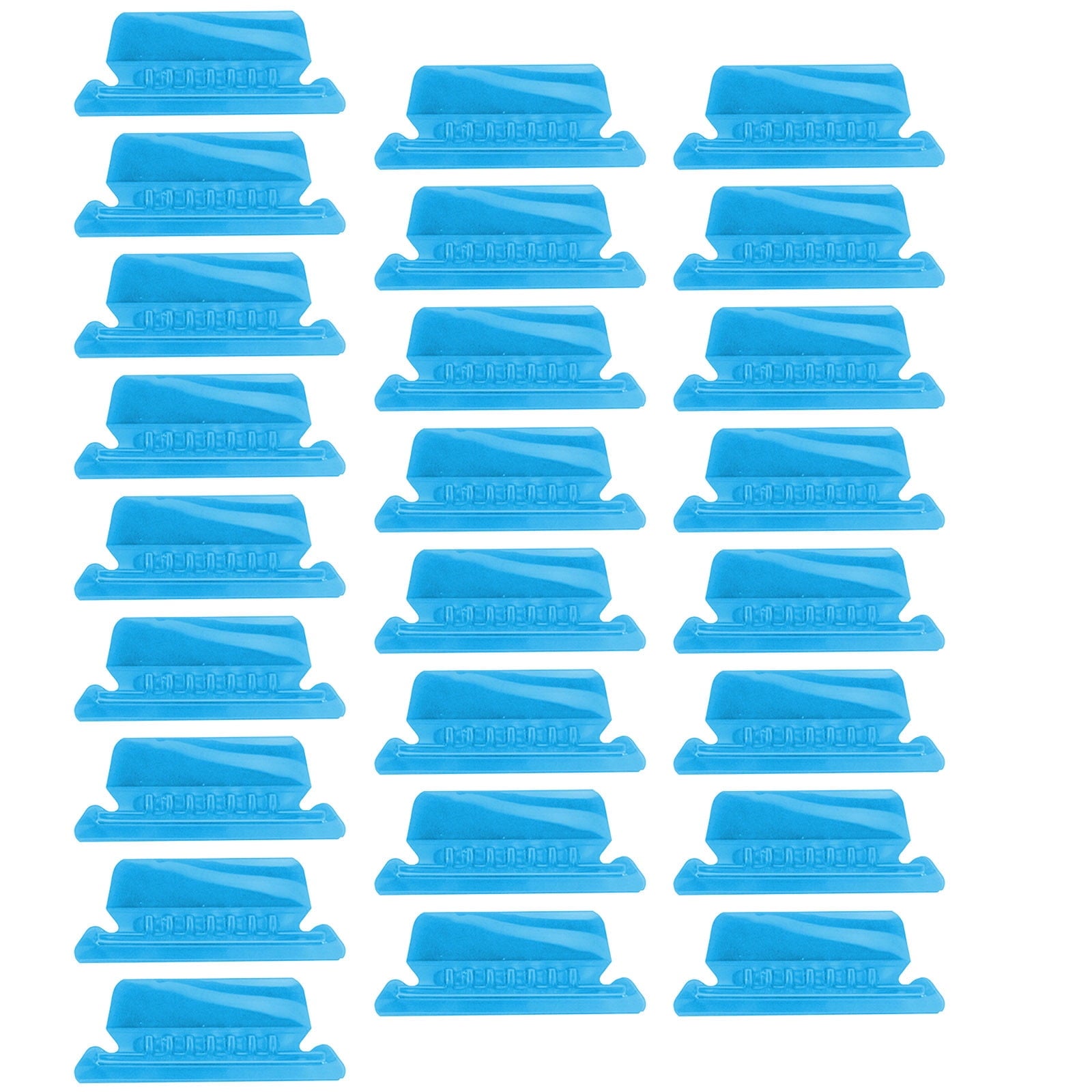 25Pieces 3 Inch Hanging File Folder Tabs and Inserts Large Clear Plastic Hanging Folder Tabs for Quick Identification,For Filing Cabinet Folders Labels Back to Supplies, 6 Colors (Yellow) Blue