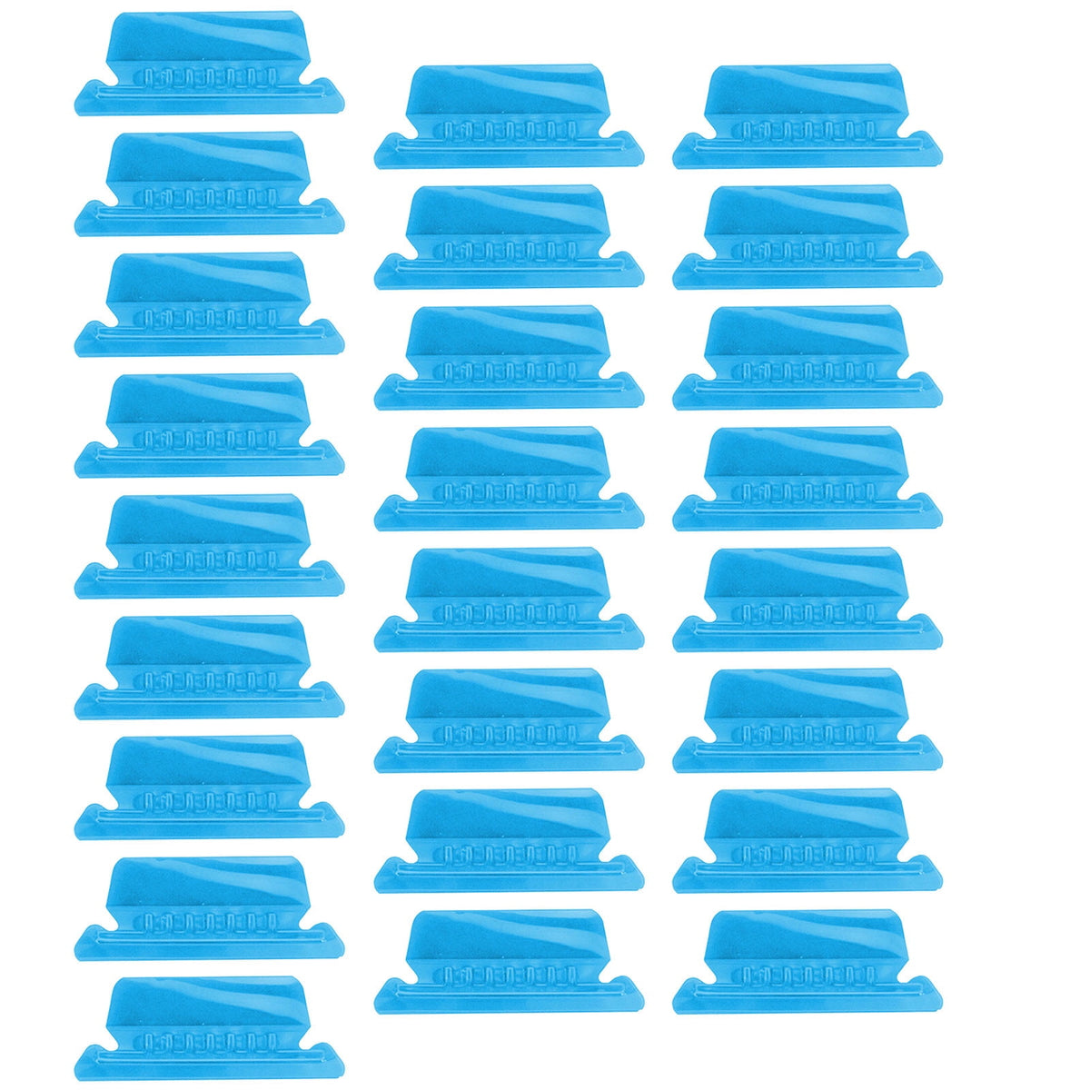25Pieces 3 Inch Hanging File Folder Tabs and Inserts Large Clear Plastic Hanging Folder Tabs for Quick Identification,For Filing Cabinet Folders Labels Back to Supplies, 6 Colors (Yellow) Blue