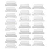 25Pieces 3 Inch Hanging File Folder Tabs and Inserts Large Clear Plastic Hanging Folder Tabs for Quick Identification,For Filing Cabinet Folders Labels Back to Supplies, 6 Colors (Yellow) Clear