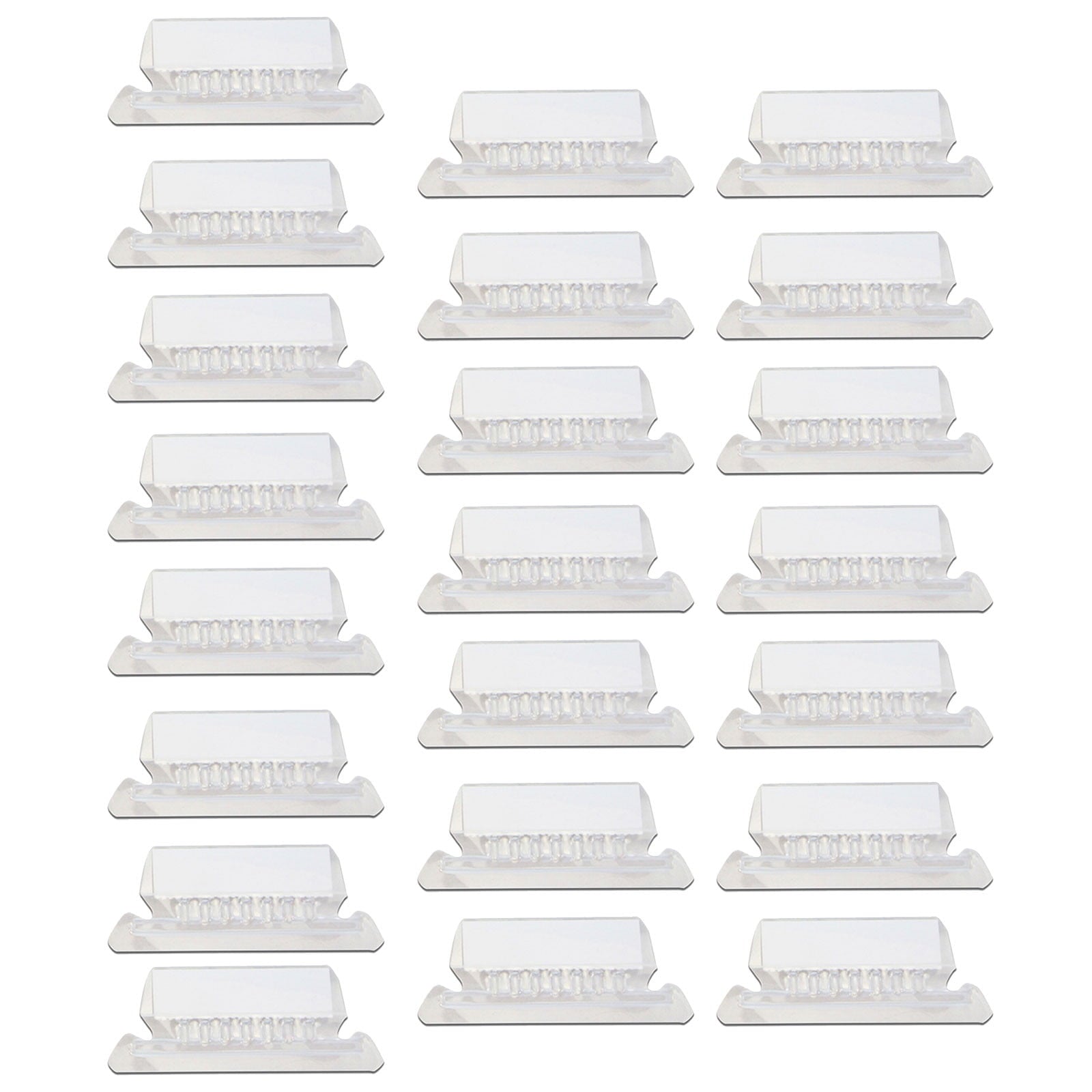 25Pieces 3 Inch Hanging File Folder Tabs and Inserts Large Clear Plastic Hanging Folder Tabs for Quick Identification,For Filing Cabinet Folders Labels Back to Supplies, 6 Colors (Yellow) Clear