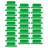 25Pieces 3 Inch Hanging File Folder Tabs and Inserts Large Clear Plastic Hanging Folder Tabs for Quick Identification,For Filing Cabinet Folders Labels Back to Supplies, 6 Colors (Yellow) Green
