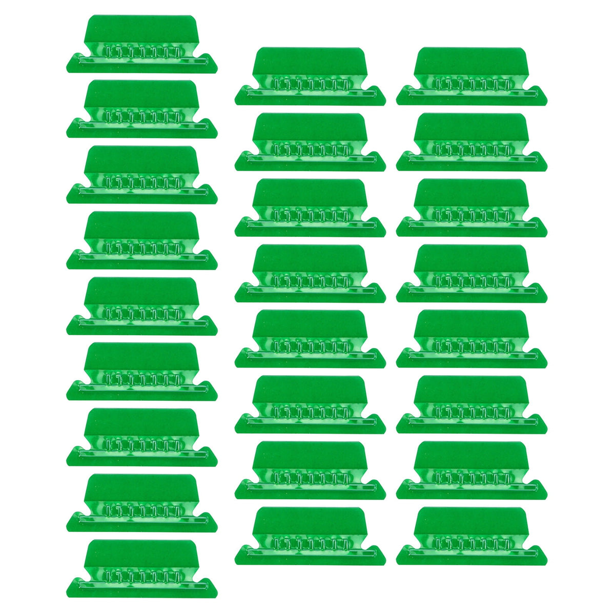 25Pieces 3 Inch Hanging File Folder Tabs and Inserts Large Clear Plastic Hanging Folder Tabs for Quick Identification,For Filing Cabinet Folders Labels Back to Supplies, 6 Colors (Yellow) Green