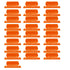 25Pieces 3 Inch Hanging File Folder Tabs and Inserts Large Clear Plastic Hanging Folder Tabs for Quick Identification,For Filing Cabinet Folders Labels Back to Supplies, 6 Colors (Yellow) Orange