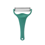 Professional Cabbage Peeler Shredder,Dual Sharp Blades for Julienne Vegetables,Non-Slip Ergonomic Handle,Dark Green Kitchen Tool for Salad Prep