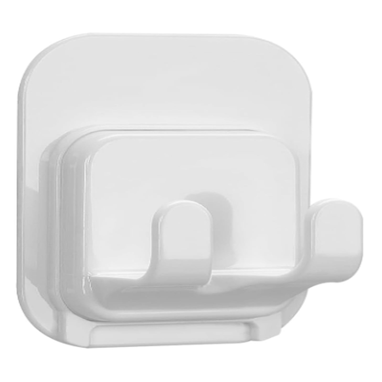 Self-Adhesive Razor Holder Hook, Shower Razor Holder Storage for Bathroom, Compatible with Most of Razor (White/1 Pcs) 2.4x3.1x1.6 2.4" x 3.1" x 1.6" White