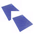 Blue self-healing rotary cutting mat, 21x14.5cm, with grid lines.