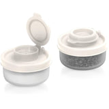 Mini Portable Seasoning Containers Set Salt Pepper Shakers for Camping Picnic Travel Lunch Box Kitchen Utensils Reusable Plastic Spice Jars with Screw Caps,Up to 60% OFF White
